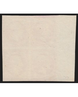 n°15, essai Napoléon 25c lilas, bloc de quatre bord de feuille, neuf (*)