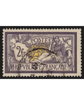 n°122, Merson 1900, 2fr violet et jaune, oblitéré - TB