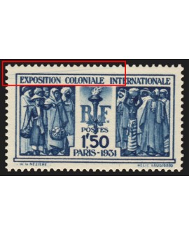 n°274, 1fr50 bleu, petite variété d'essuyage, neuf ** sans charnière - TB