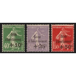 n°275/277, Caisse d'Amortissement 1931, neufs ** sans charnière - TB