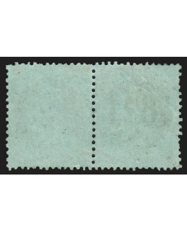 n°19 paire, Napoléon 1c vert-olive, oblitéré GC 4621 VAREN indice 12 - B/TB