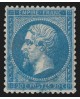 n°22, Napoléon 20c bleu, oblitération BLEUE - TB