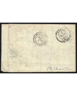 n°3, Cérès 20c noir, oblitéré Melun 1849 lettre pour Neufchatel-en-Braye - TB