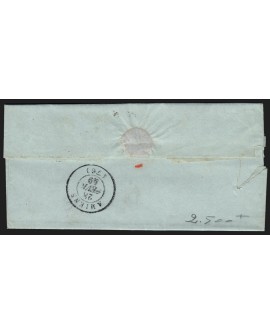 n°3, Cérès 20c noir, oblitéré ROYE Somme 27/FEVR./1849 lettre pour Amiens - TB