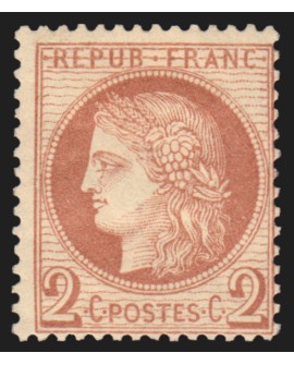 n°51, Cérès 2c rouge-brun, neuf * avec charnière - B/TB