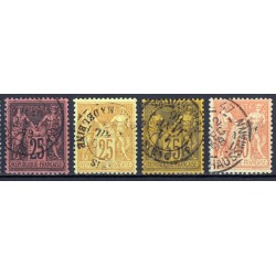 France 1876/1890 - Très belle collection de type Sage COTE 520€ - TB 1er choix