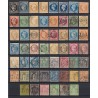 France 1849/1890 Collection 54 timbres Cérès, Napoléon, Sage COTE 1030 € - B/TB