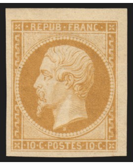 n°9e, Napoléon Présidence, réimpression de 1862, neuf * - SUPERBE - Certificat