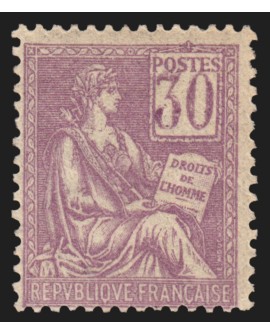 n°115, Mouchon 30c violet, neuf ** sans charnière - TB