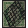 n°2, Cérès 15c vert, oblitéré grille noire - TB D'ASPECT