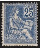 n°118, Mouchon 25c bleu, Type II, neuf ** sans charnière - B/TB