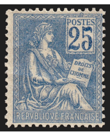 n°118, Mouchon 25c bleu, Type II, neuf ** sans charnière - TB D'ASPECT