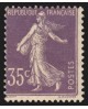 n°136, Semeuse inscriptions maigres, 35c violet-clair, neuf ** - B/TB