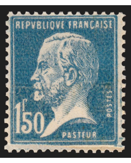 n°181, variété "impression du raccord", Pasteur 1fr50 bleu, neuf ** - TB