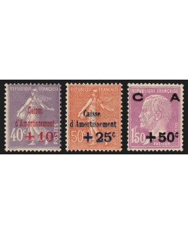 n°249/251, Caisse d'Amortissement 1928, neufs ** sans charnière - TB