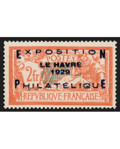 n°257A, Exposition Le Havre 1929, neuf * infime trace de ch. signé CALVES - TB