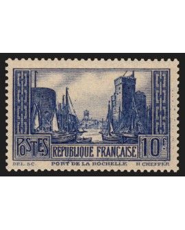 n°261, Port de La Rochelle, 10fr bleu, Type III, neuf ** sans charnière - TB