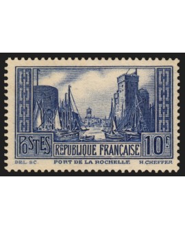 n°261, Port de La Rochelle, 10fr bleu, neuf ** sans charnière - TB