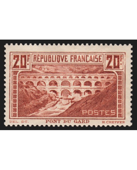 n°262A, Pont du Gard, Type I, dentelé 13.5, neuf ** sans charnière - TB