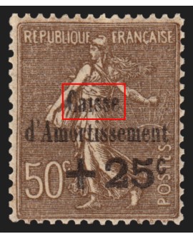 n°267b, variété "sans point sur le i de Caisse", neuf ** sans charnière - TB