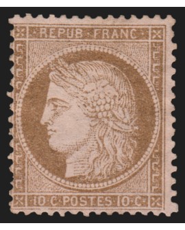 n°58, Cérès 10c brun sur rose, neuf (*) sans gomme - BEAU