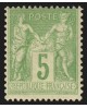 n°106, Sage 5c vert-jaune, Type II, neuf * légère trace de charnière - TB