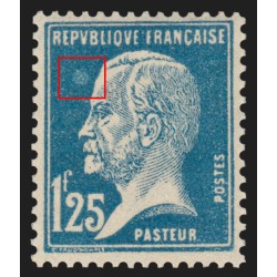 n°180, variété "anneau-lune", Pasteur 1fr25 bleu, neuf ** sans charnière - TB