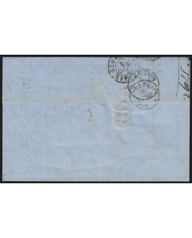 n°22 paire, lettre de Grenoble pour Boniswyl Suisse 1865