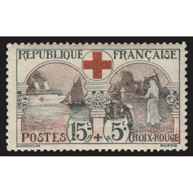 n°156, Croix-Rouge 1918, neuf * légère trace de charnière - TB