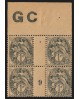 n°107, manchette GC millésime 9, type Blanc 1c ardoise, neuf ** sans charnière