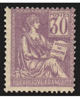 n°115, Mouchon 30c violet, neuf ** sans charnière - B/TB