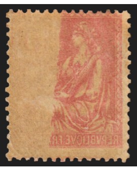 n°116b, variété "impression recto-verso partielle", Mouchon 10c rouge, neuf *