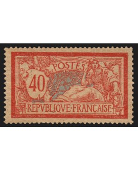 n°119d, papier GC, Merson 40c rouge et bleu, neuf ** sans charnière - SUPERBE