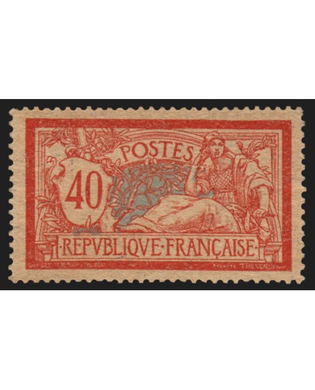 n°119d, papier GC, Merson 40c rouge et bleu, neuf ** sans charnière - SUPERBE