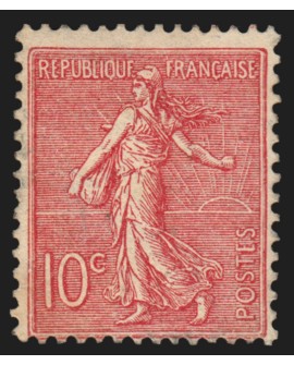 n°129a, Type II, variété "R sans ombre", Semeuse lignée 10c rose, neuf * - TB