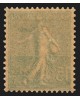 n°130h, variété "impression recto-verso", Semeuse 15c vert-gris, neuf ** - TB