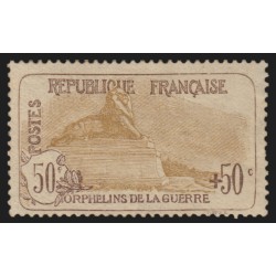 n°153, Orphelins 50c+50c brun-clair, neuf ** sans charnière - B/TB