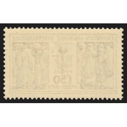 n°274, 1fr50 bleu, petite variété d'essuyage, neuf ** sans charnière - TB