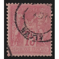 n°81, Sage 75c rose, Type II, oblitéré càd ALGER Algérie - TB