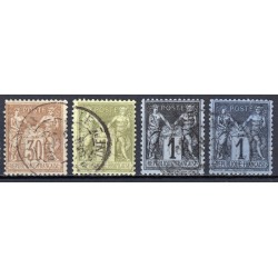 France 1876/1890 - Très belle collection de type Sage COTE 570€ - TB 1er choix