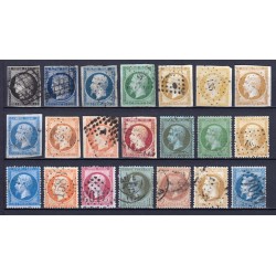 France 1849/1875 - Collection 42 timbres Cérès, Napoléon - COTE 1.475 €