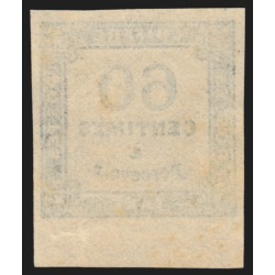 Timbres-Taxe n°9, bord de feuille, 60c bleu, neuf ** sans charnière - TTB