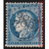 n°60A, variété "cadre doublé", Cérès 25c bleu, Type I, oblitéré - TB