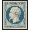 n°14A, Napoléon non-dentelé 1854, 20c bleu, neuf * légère trace de ch. SUPERBE