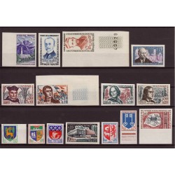 France 1960/1968 Collection de non-dentelés, neufs ** sans charnière COTE 594€