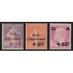 n°249/251, Caisse d'Amortissement 1928, neufs ** sans charnière - TB