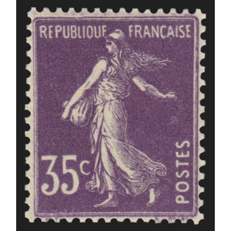 n°142b, Semeuse camée, 35c violet, Type II, neuf ** sans charnière - SUPERBE