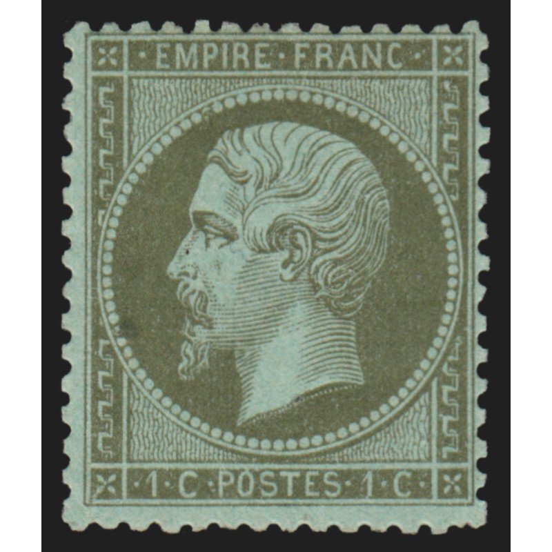 n°19, Napoléon, 1c vert-olive, neuf * , quasi ** - TB D'ASPECT