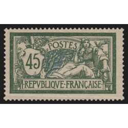 n°143, Merson 45c bleu et vert, neuf ** sans charnière - TB