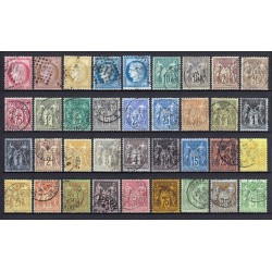 France 1849/1890 - Collection timbres Cérès Napoléon, COTE 1490 € - TB D'ASPECT